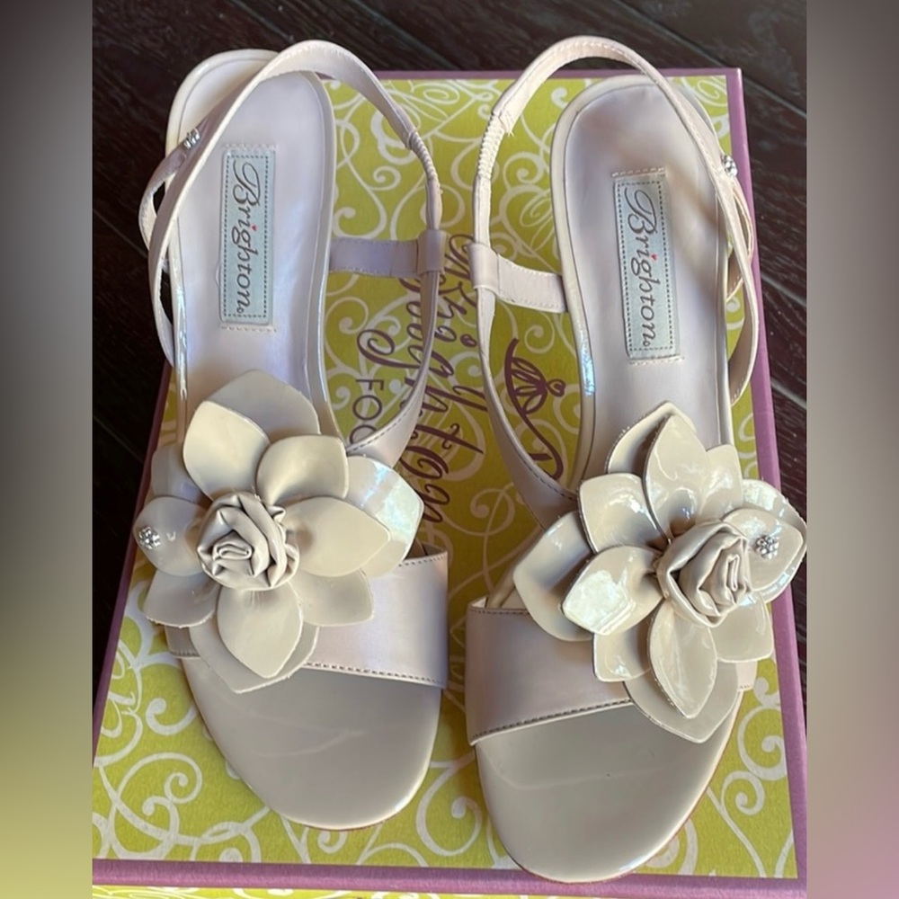 Brighton Nude Sandals with Heel (RAYNE)